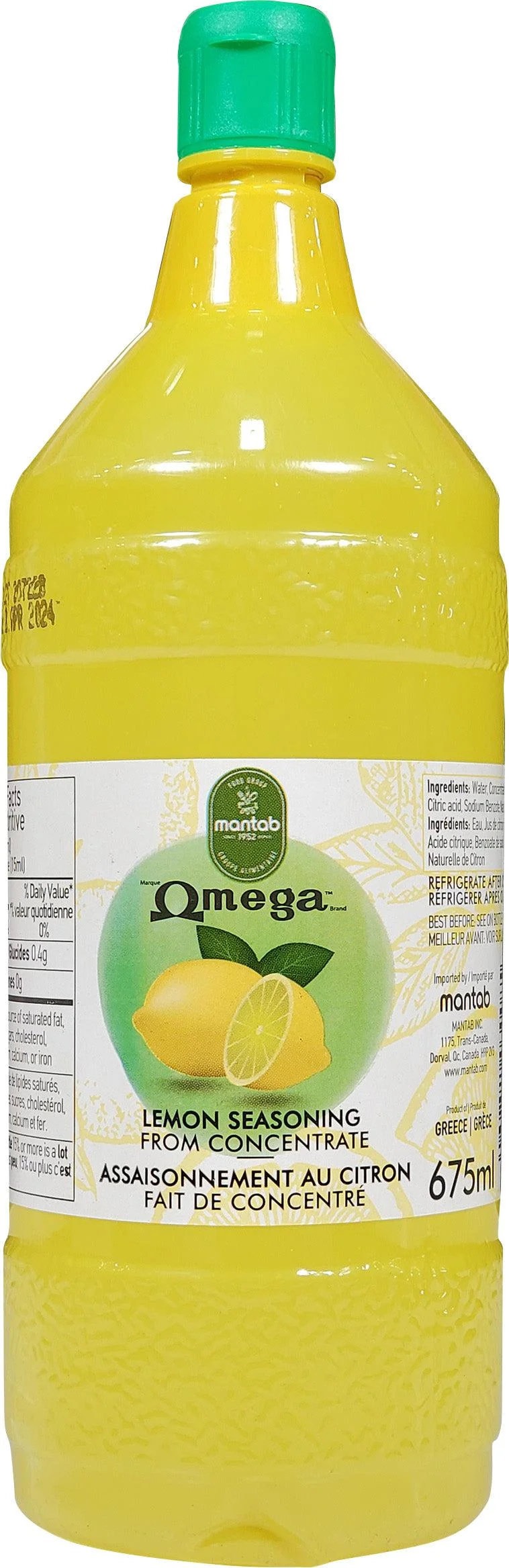 Omega - Lemon Seasoning — Each (675 ML)