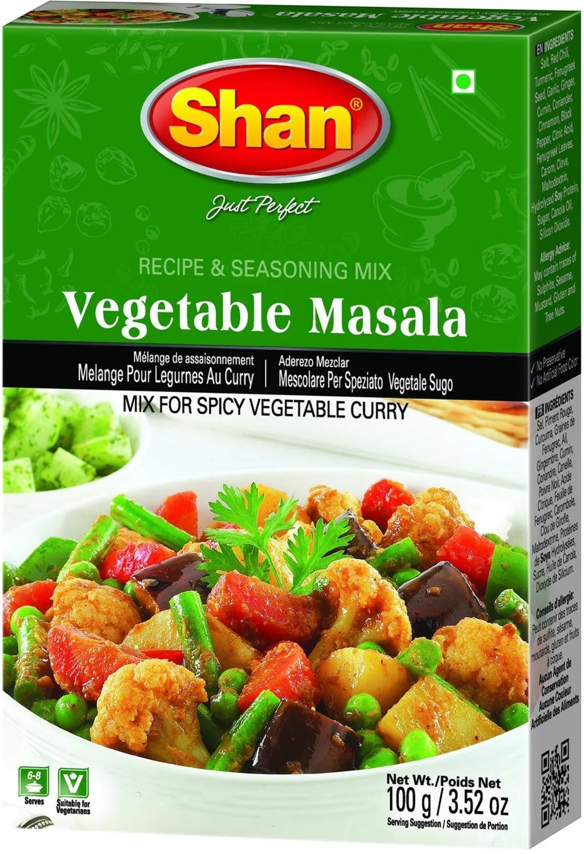 Shan - Vegetable Masala — Case (24 x 6 x 100 G)