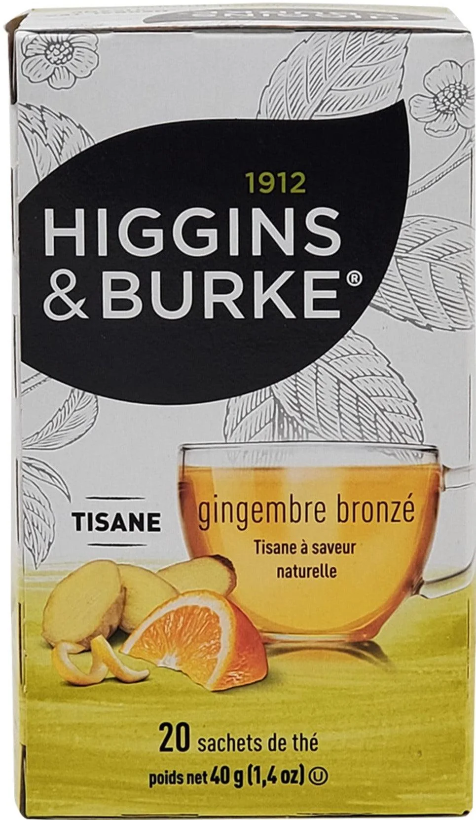 Higgins & Burke - Tea Bags - Sunkissed Ginger — Case (6 CT)