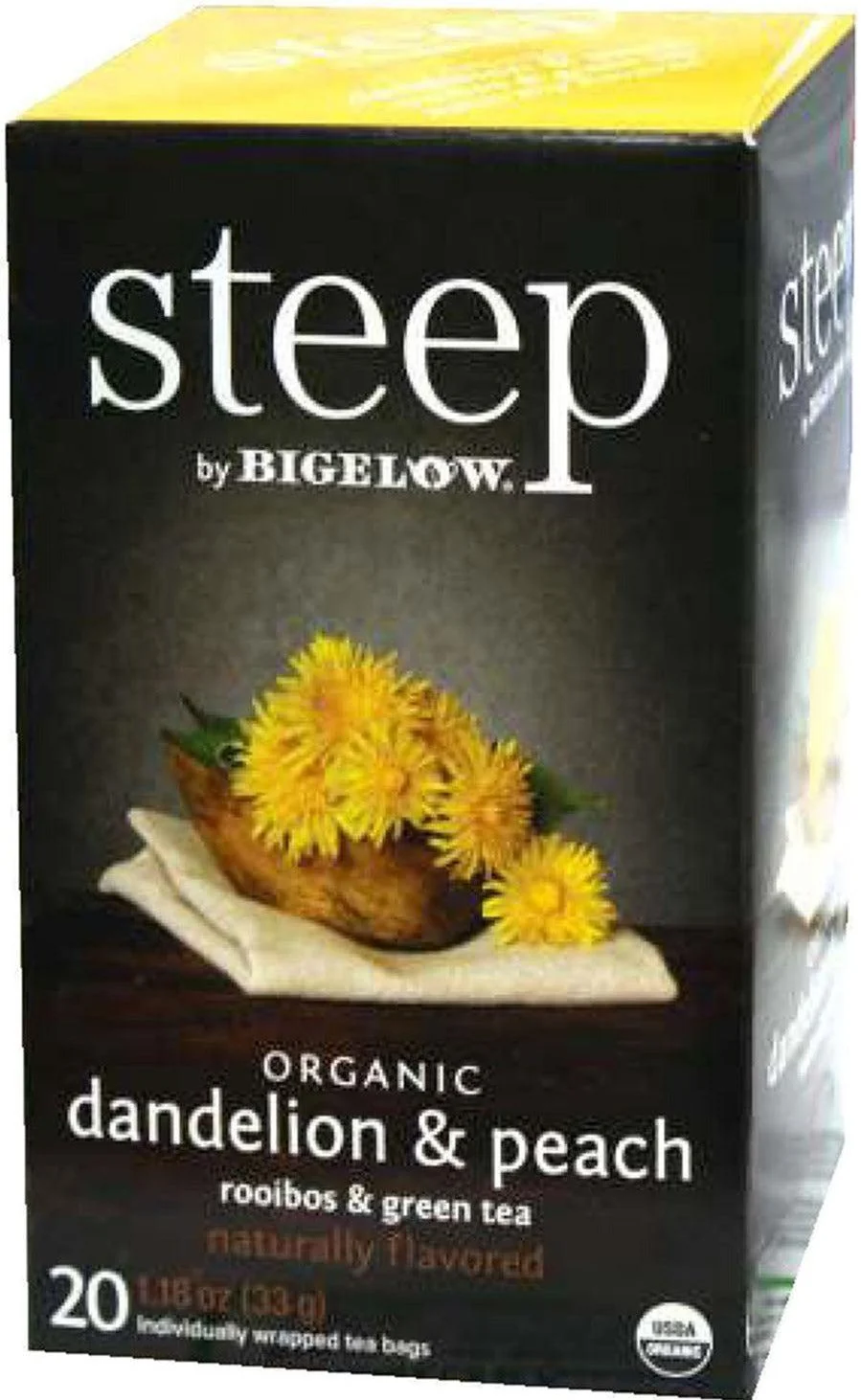Steep - Tea Bags - Organic - Dandelion & Peach — Case (6 x 20 CT)