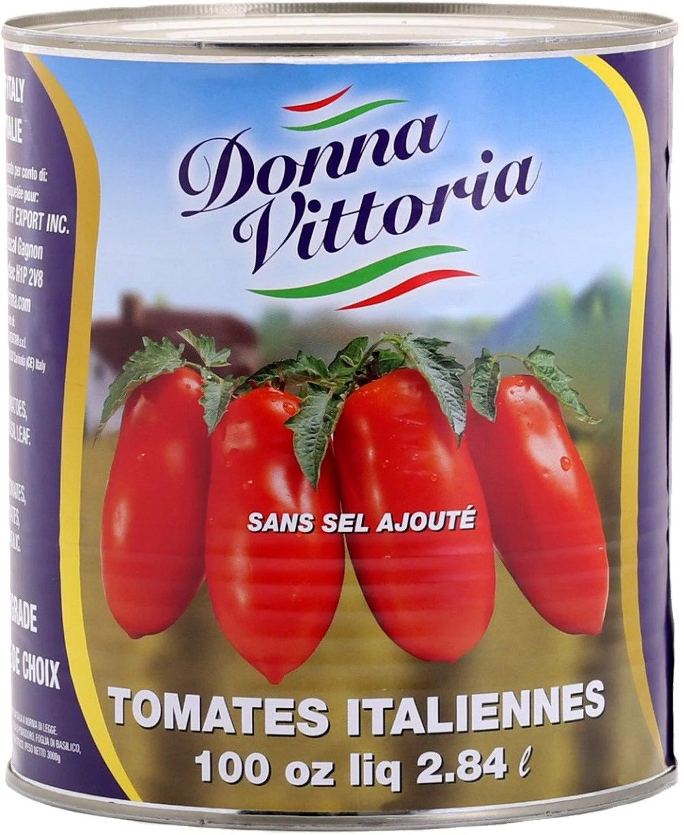 Donna Vittoria Whole Peeled Tomatoes — Case (6 x 100 OZ)