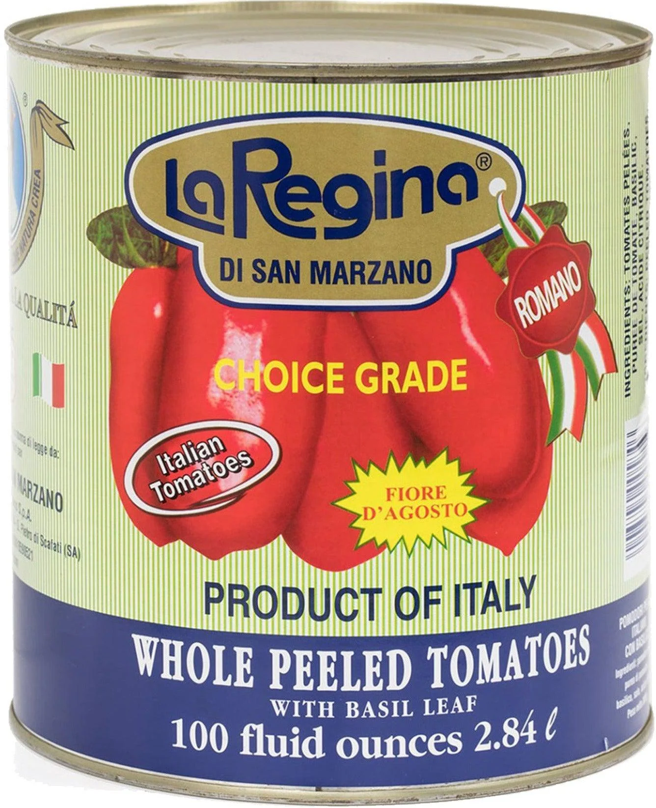 La Regina - Peeled Italian Whole Tomato - San Marzano — Case (6 x 100 OZ)