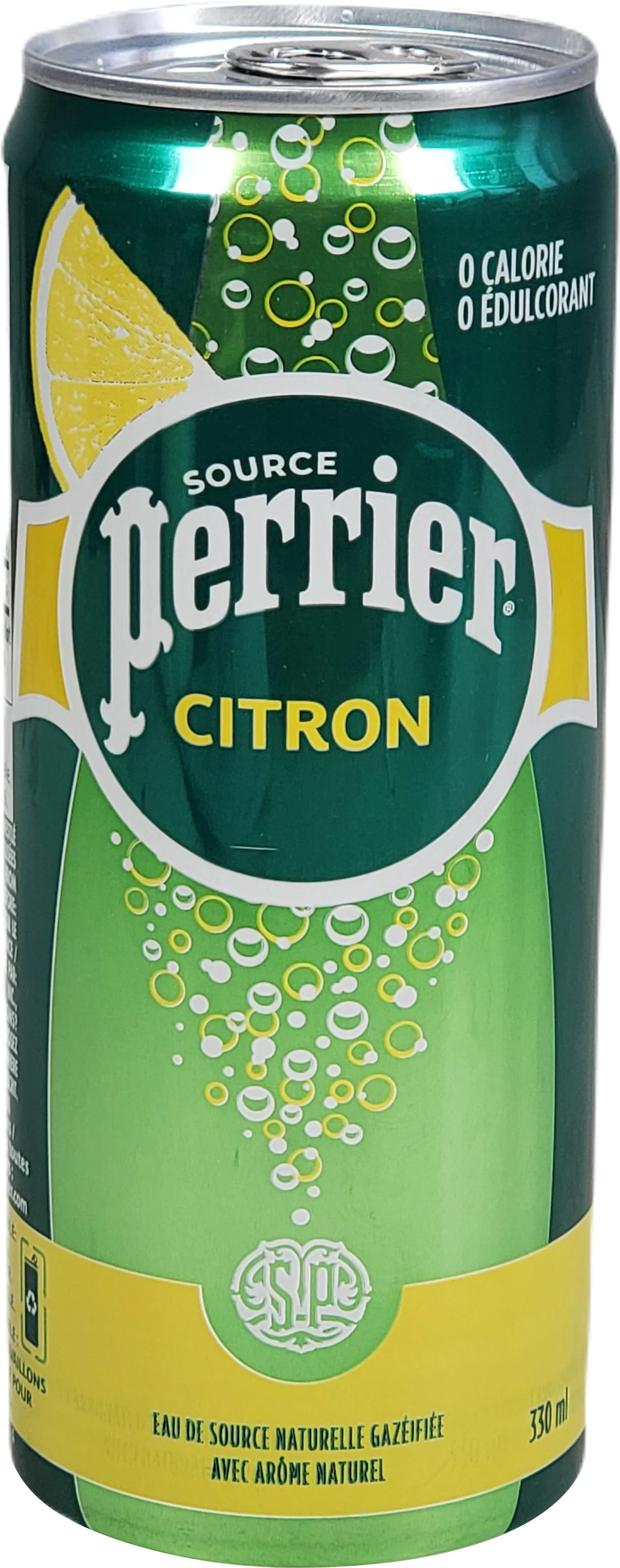 Perrier - Water - Lemon - Slim Cans — Case (3 x 8 x 330 ML)