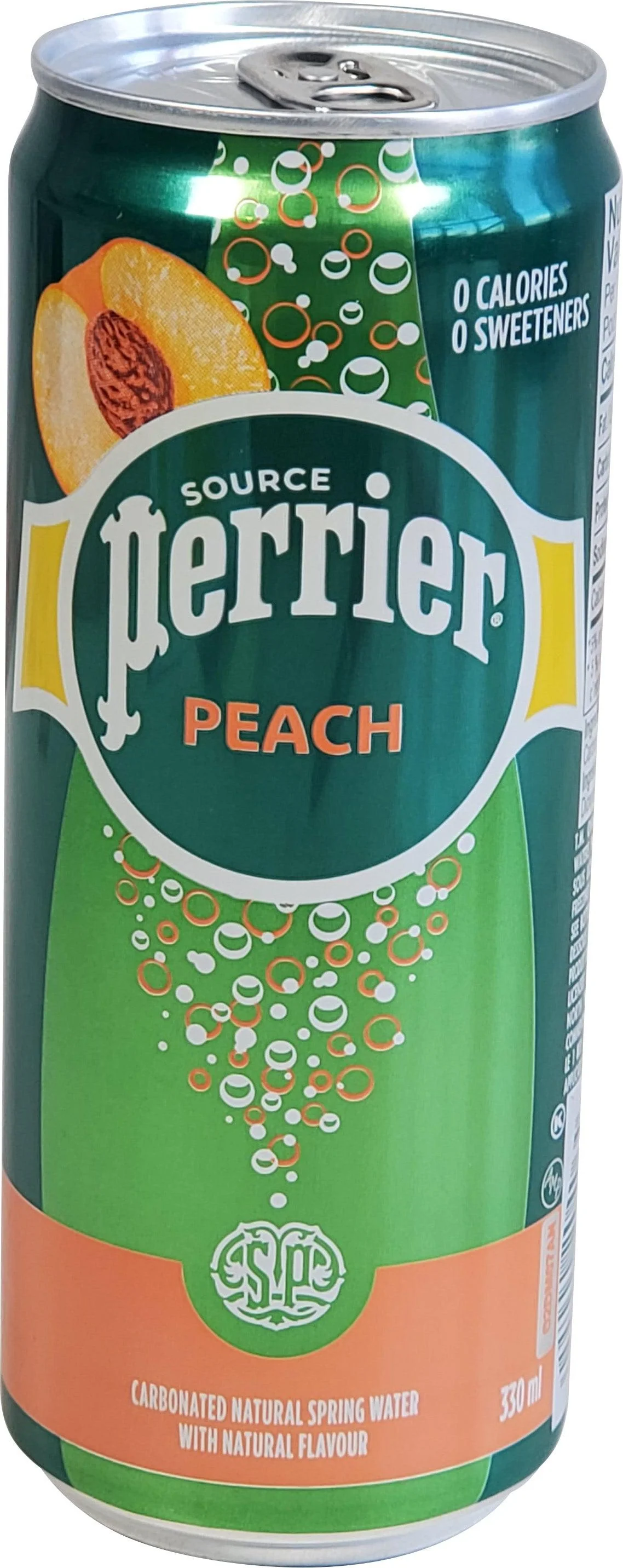 Perrier - Water - Peach - Slim Cans — Case (8 x 330 ML)