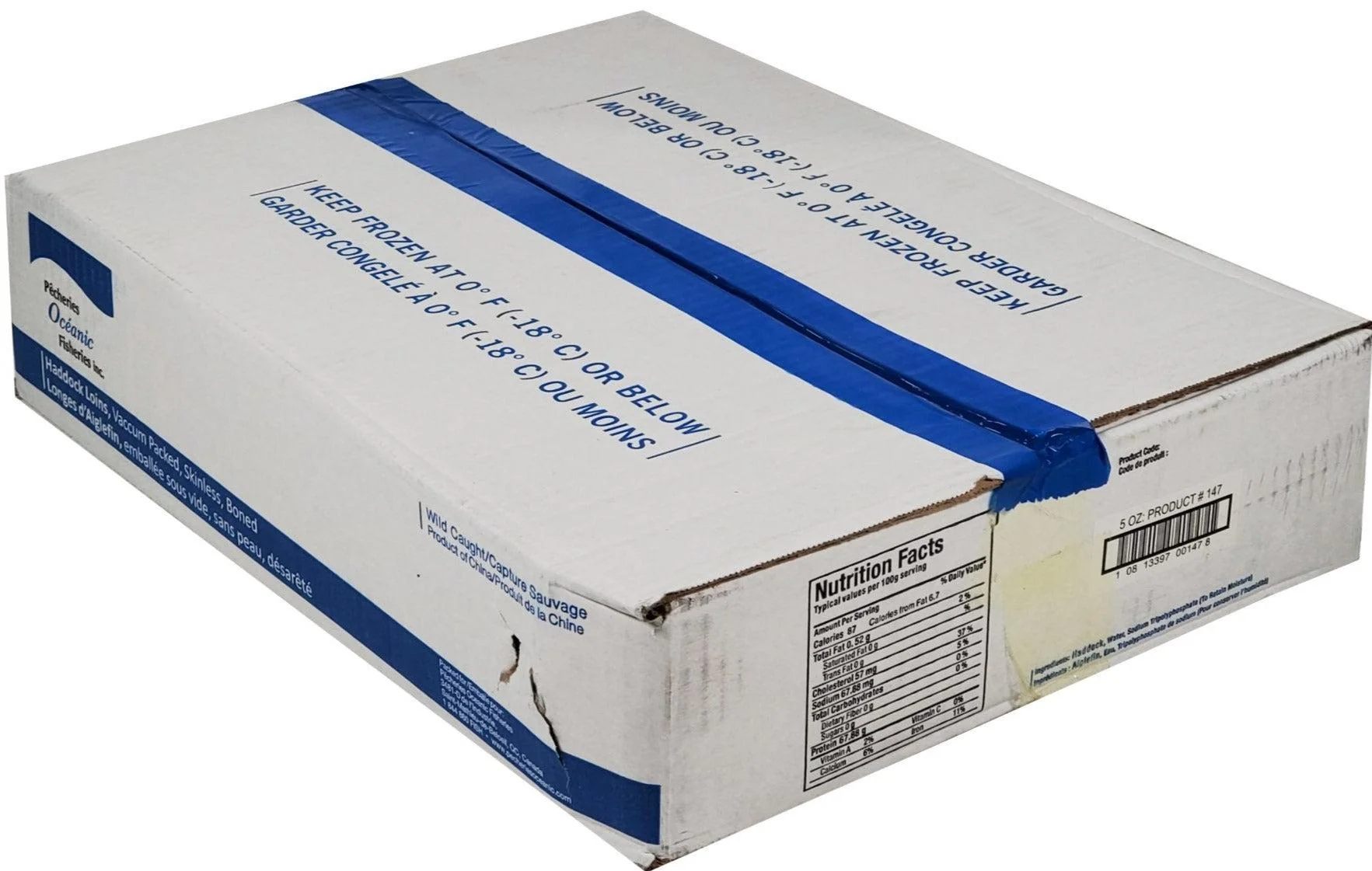Marco Polo - Haddock Loins - 5oz — Each (10 LB)