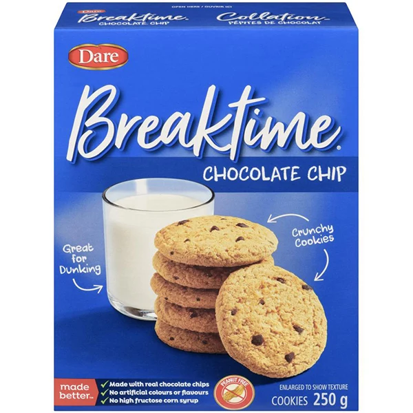 Dare - Breaktime Chocolate Chip 250GR