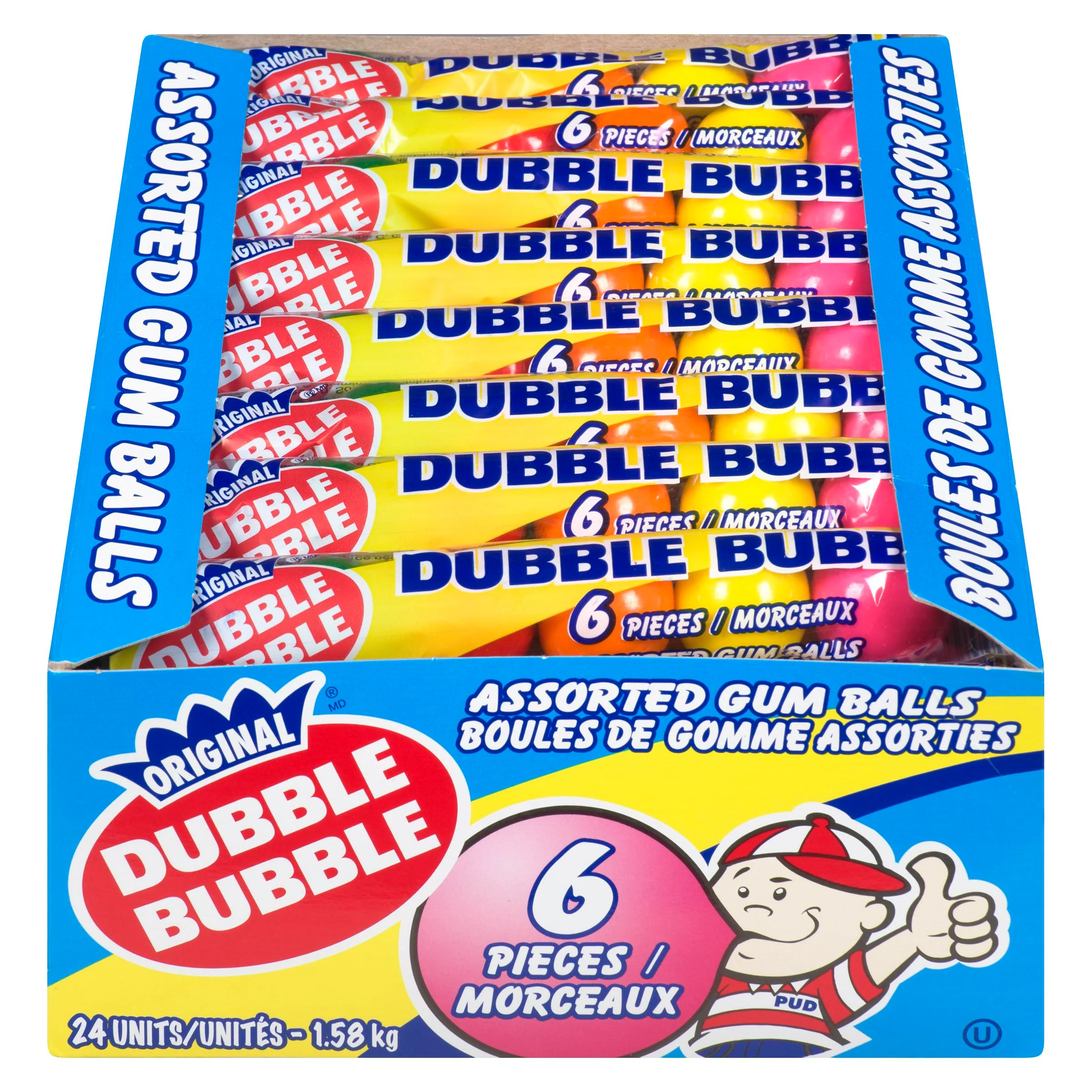Dubble Bubble - Jumbo Gumballs 24x6EA