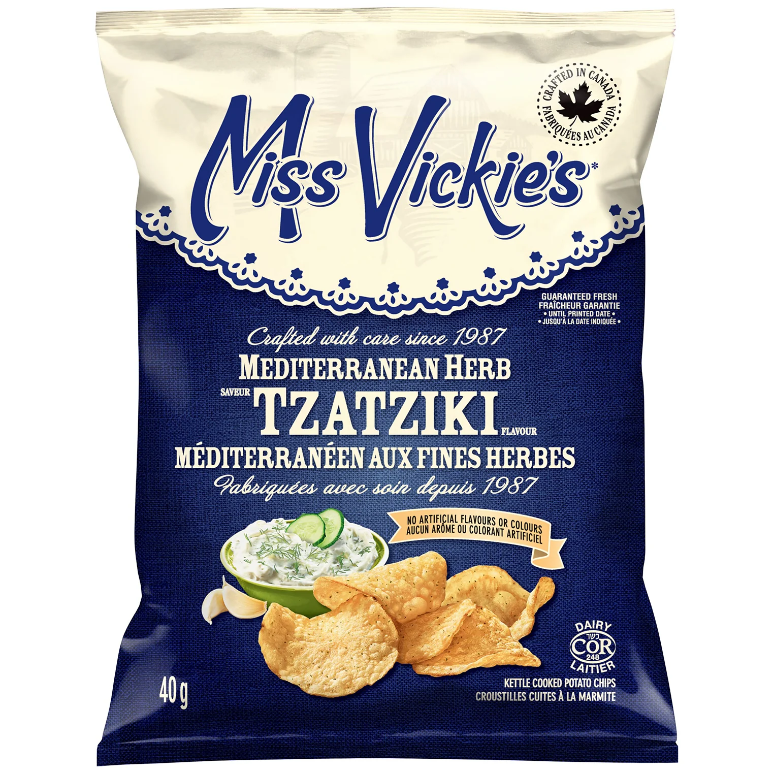 Miss Vickies - Meditteranean Herb Tzatziki 40x40 GR