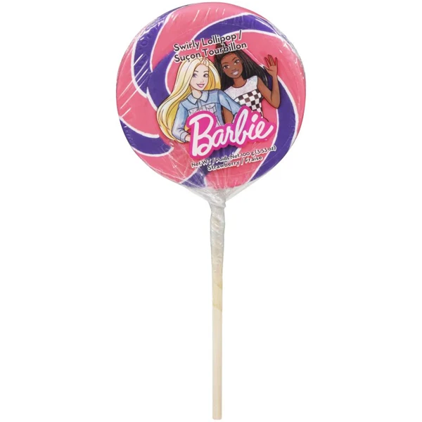 Exclusive - Barbie Swirly Lollipops 100GR