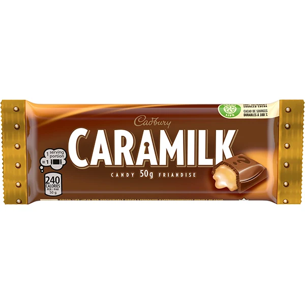 Cadbury - Caramilk Chocolate Bars 50GR