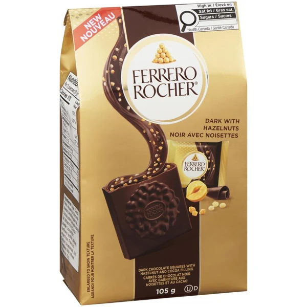 Ferrero Rocher - Squares Dark Chocolate 105GR