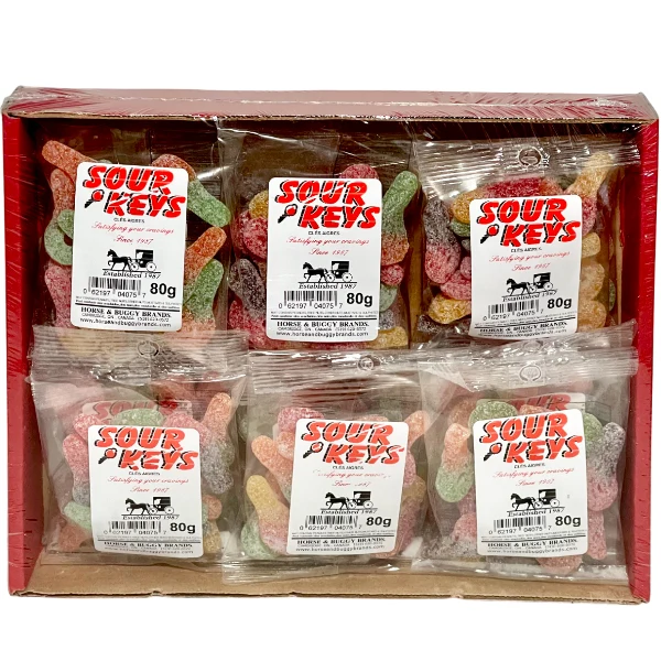 Horse & Buggy - Sour Keys Candy 12x80 GR