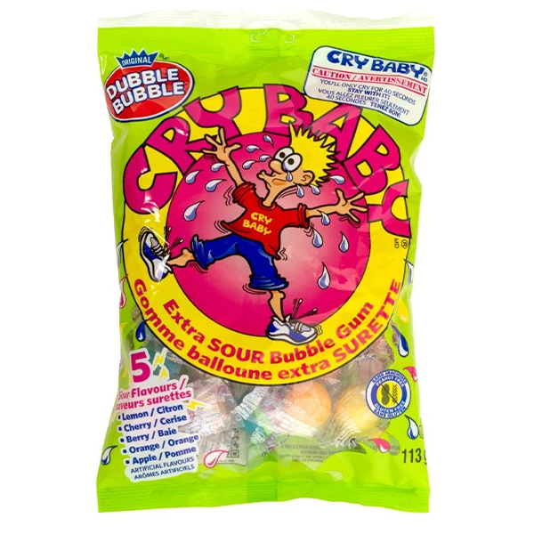 Tootsie - Cry Baby Gumballs Peg Bag 113GR