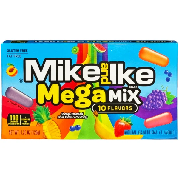 Mike & Ike US - Mega Mix 10 Flavours 120GR