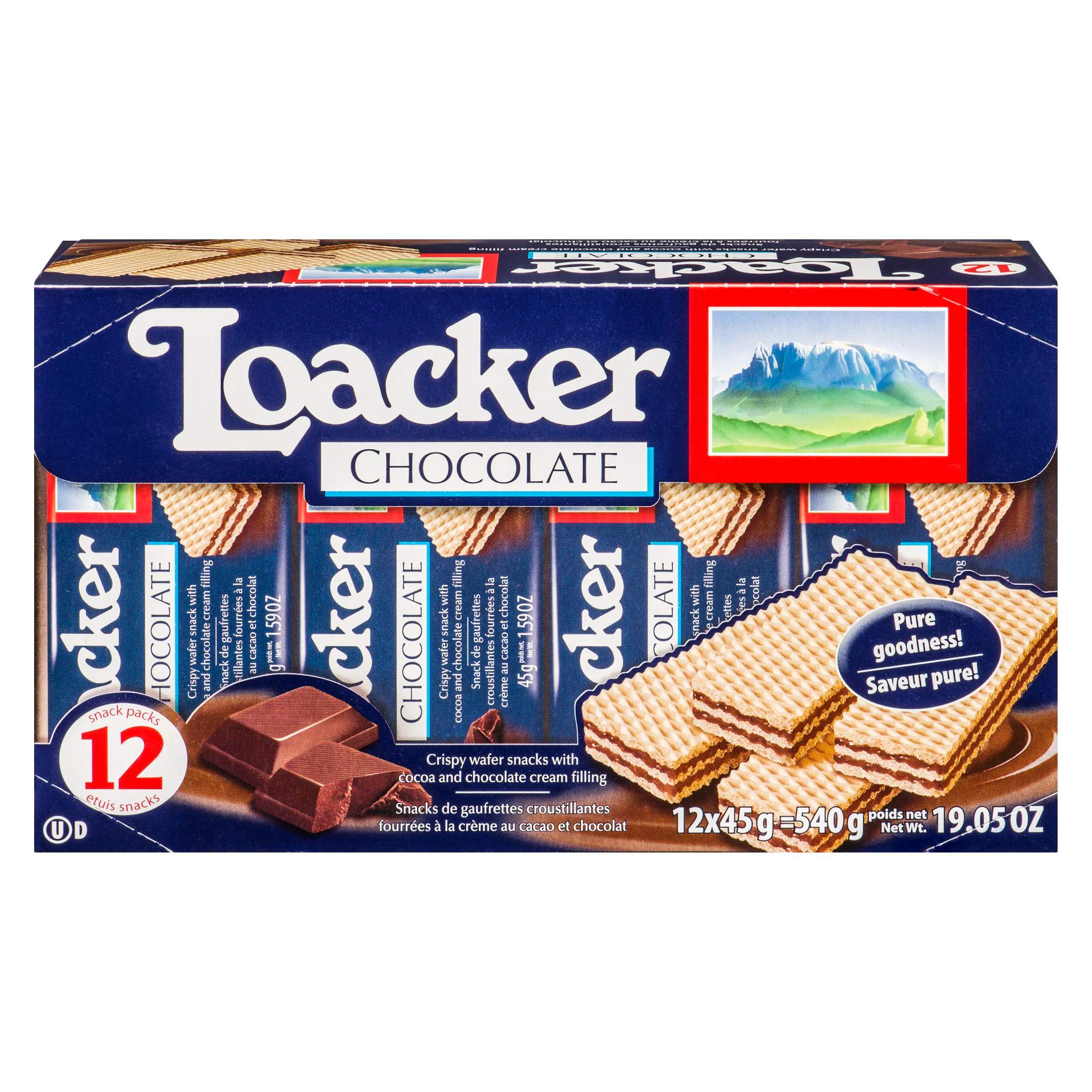 Loacker - Wafer Chocolate 12x45GR