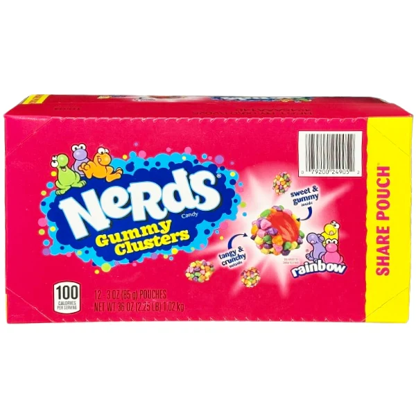 Nerds - Gummy Clusters Share Pouch 85GR