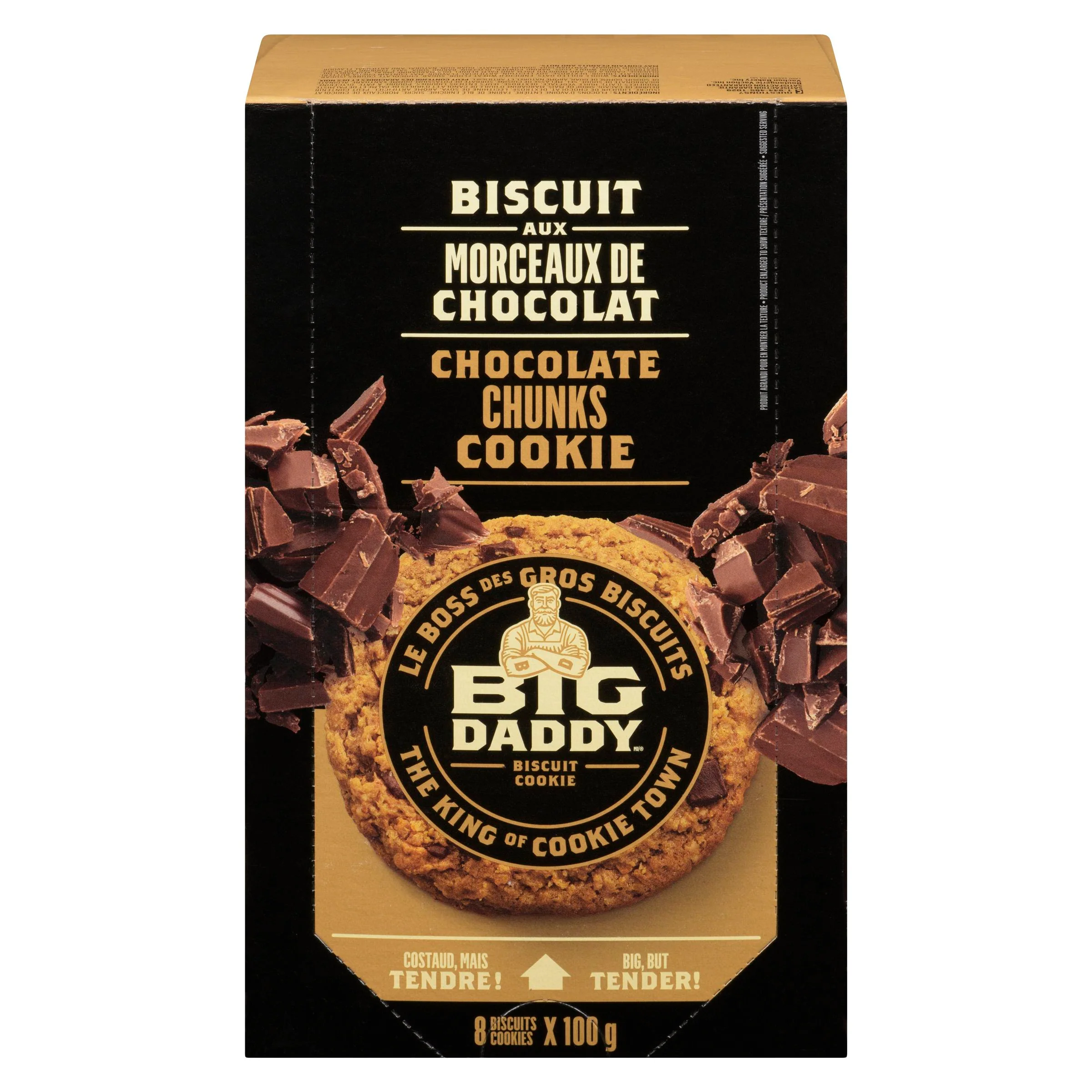 Big Daddy - Chocolate Chunks 8x100 GR