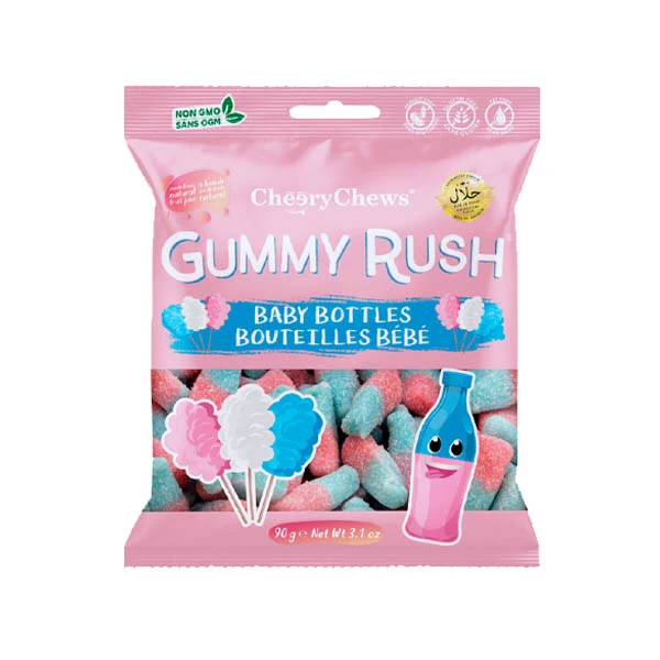 Cheery Chews - Baby Bottles Cotton Candy 90GR