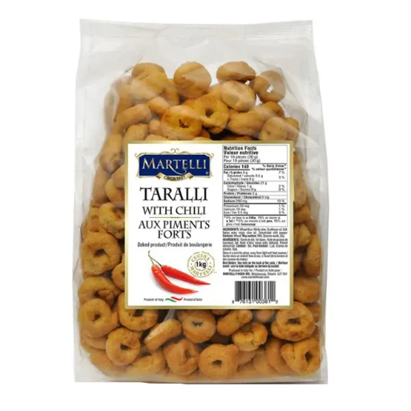 Martelli - Taralli With Chilli Peppers 1KG