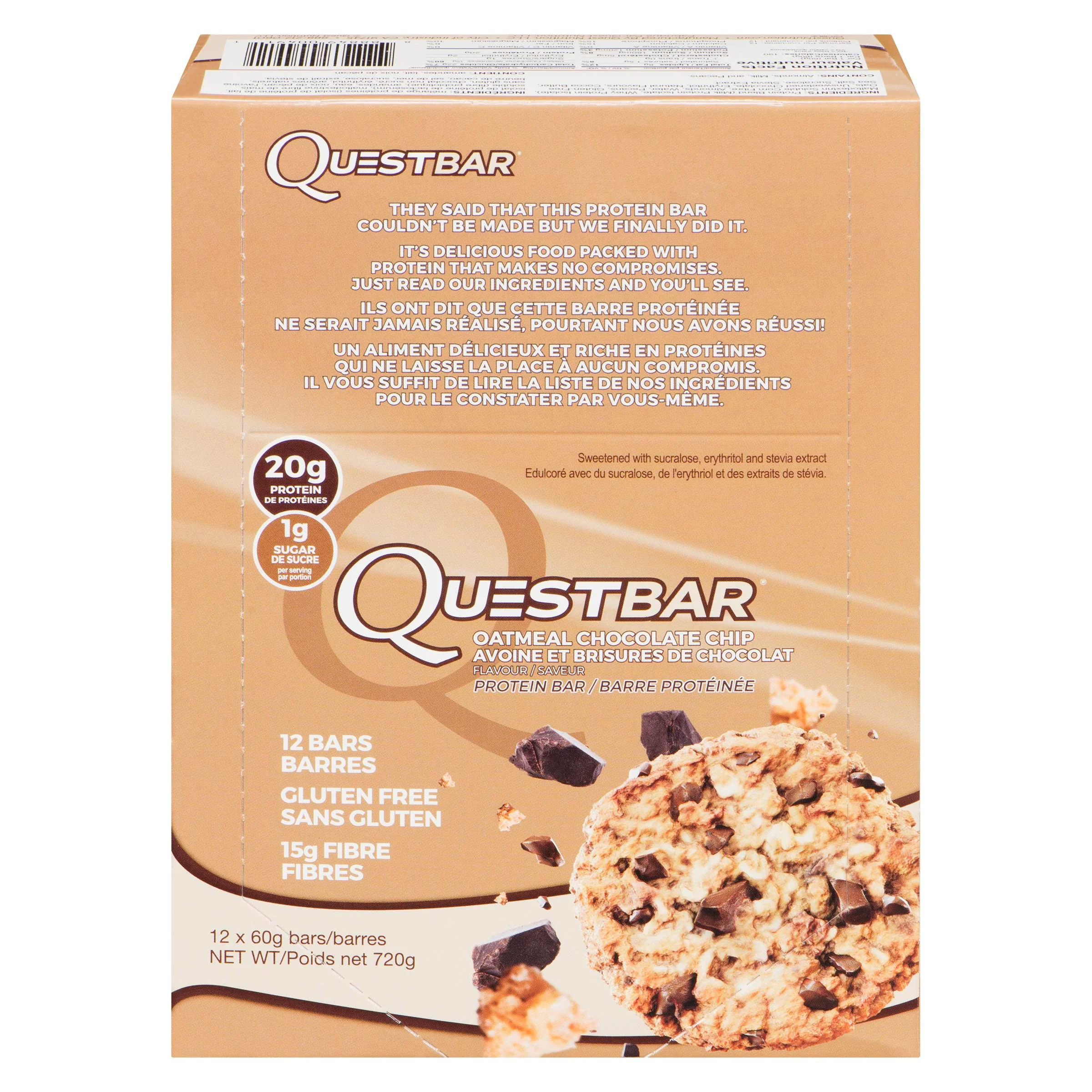 Quest - Oatmeal Chocolate Chip 12x60 GR