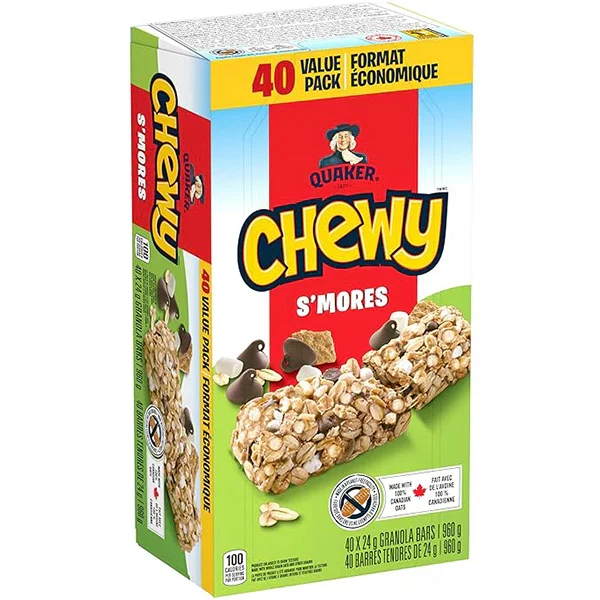 Quaker - Chewy Bars Smores 8x40x24 GR
