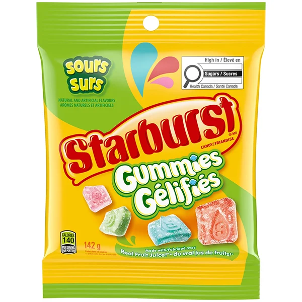 Starburst - Sour Gummies 12x142 GR