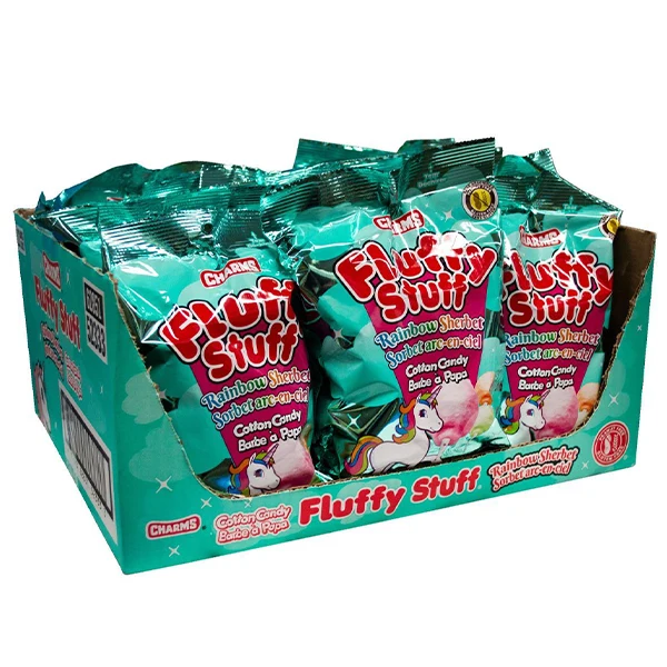 Tootsie - Charms Fluffy Stuff Rainbow Sherbert 12x60 GR