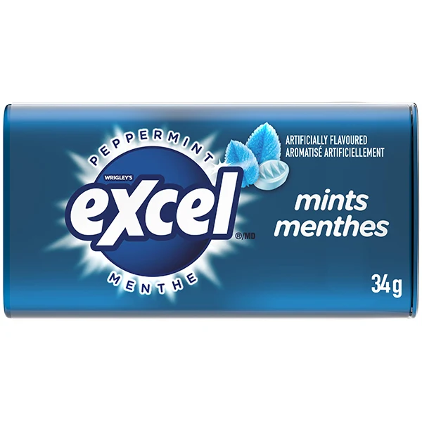 Excel - Mints Peppermint 12x8x34 GR