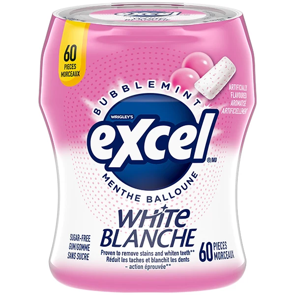 Excel - White Bubblemint 4x6x60 EA