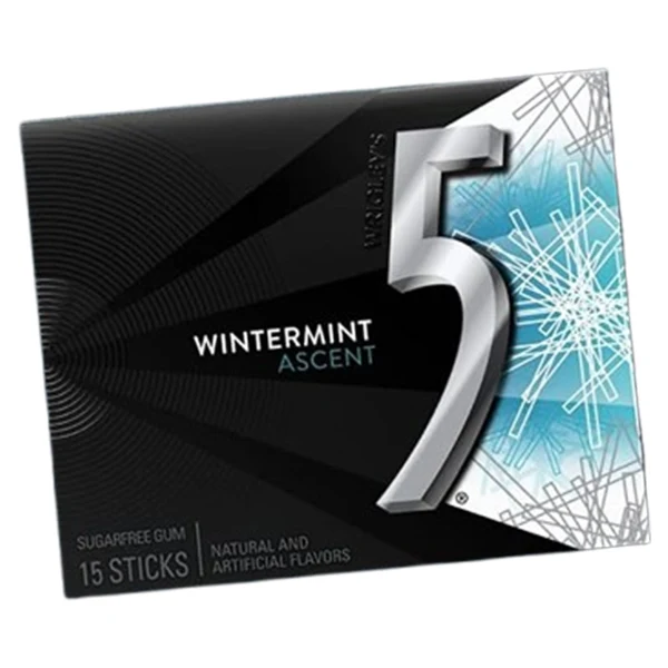 5 Gum - Ascent Wintermint Sticks 12x10x15 EA