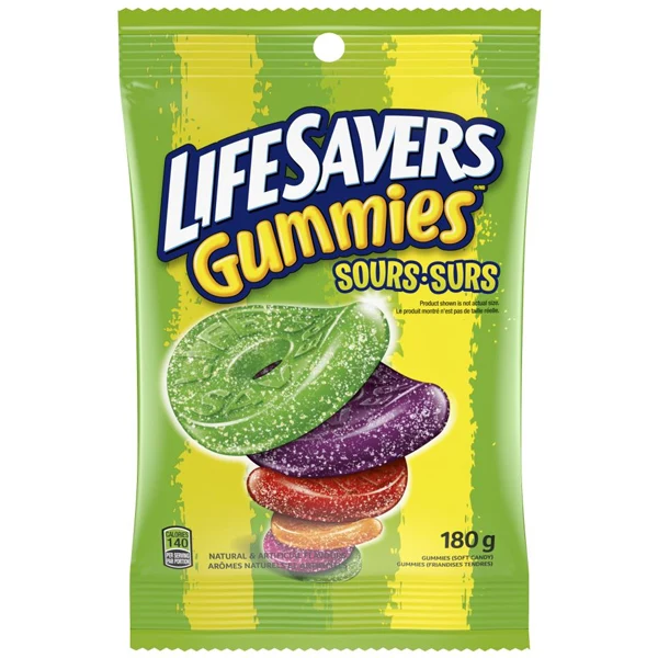 Life Savers - Gummies Sour 12x180 GR