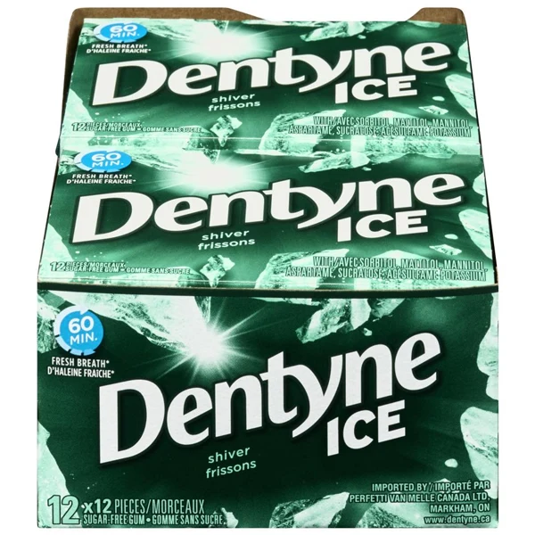 Dentyne - Ice Shiver 18x12x12 PC