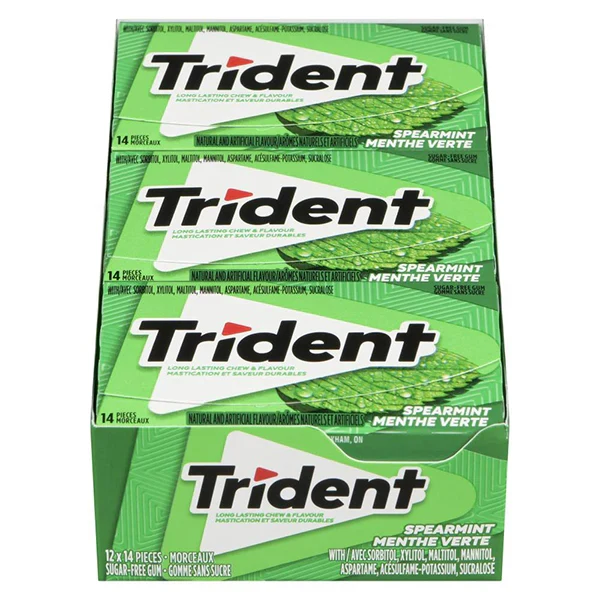 Trident - Slab Spearmint 12x12x14 PK