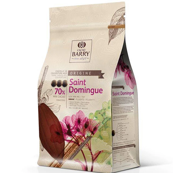 Cacao Barry - Saint Dominigue 70% Pistoles 6x1 KG