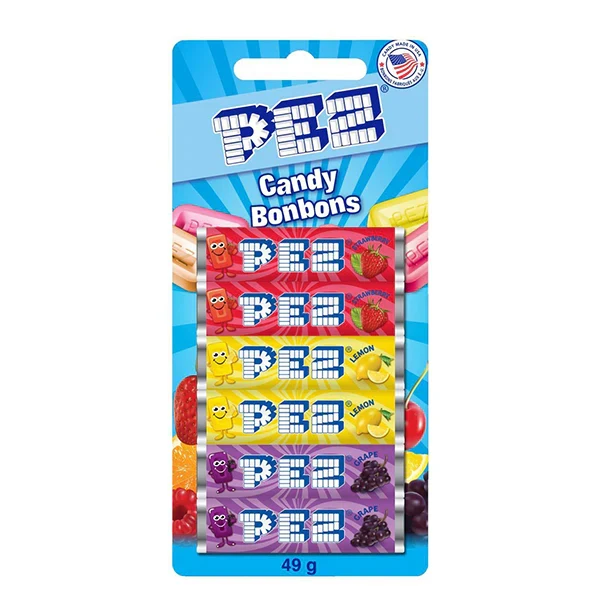 Pez - Candy Assorted Refills 72x16 GR