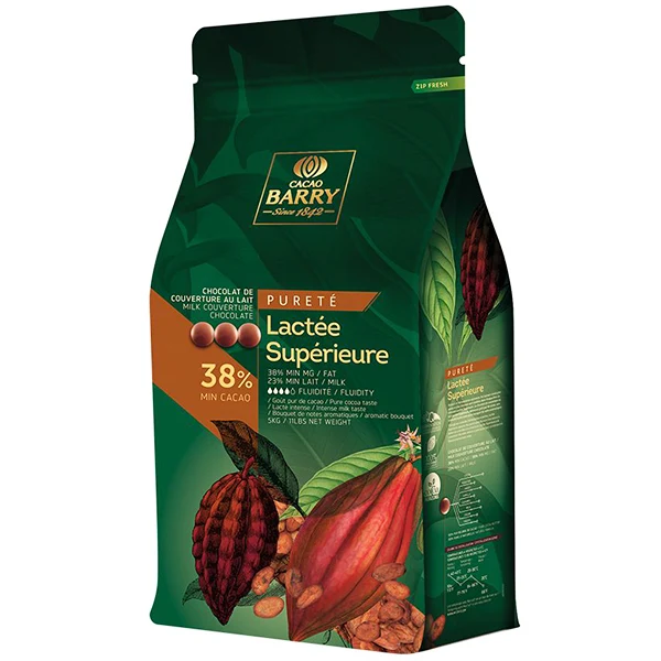 Cacao Barry - Lactee SUPERIEURE38% Pistoles 5KG