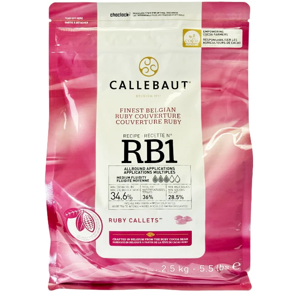 Callebaut - Ruby Couverture 2.5KG
