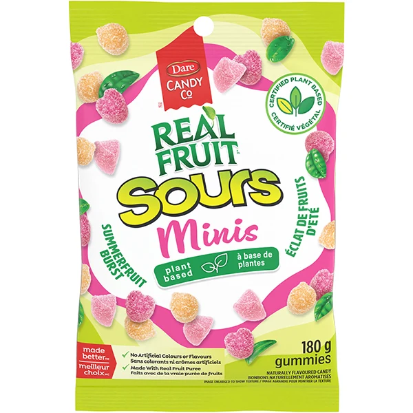 Dare - Realfruit Mini Sours Summerfruit Burst 9x180 GR
