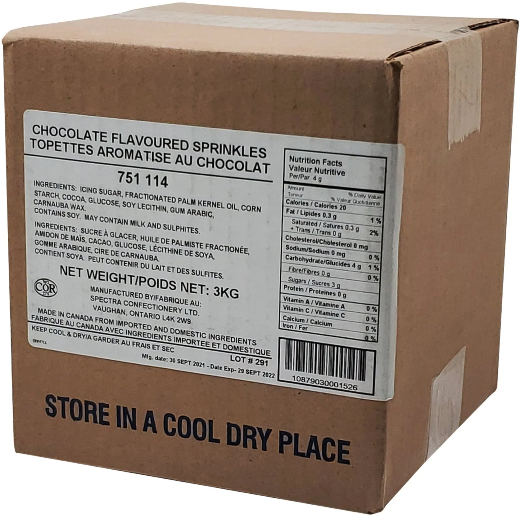 Dawn - DDA Sprinkles - Chocolate — Each (1 KG)