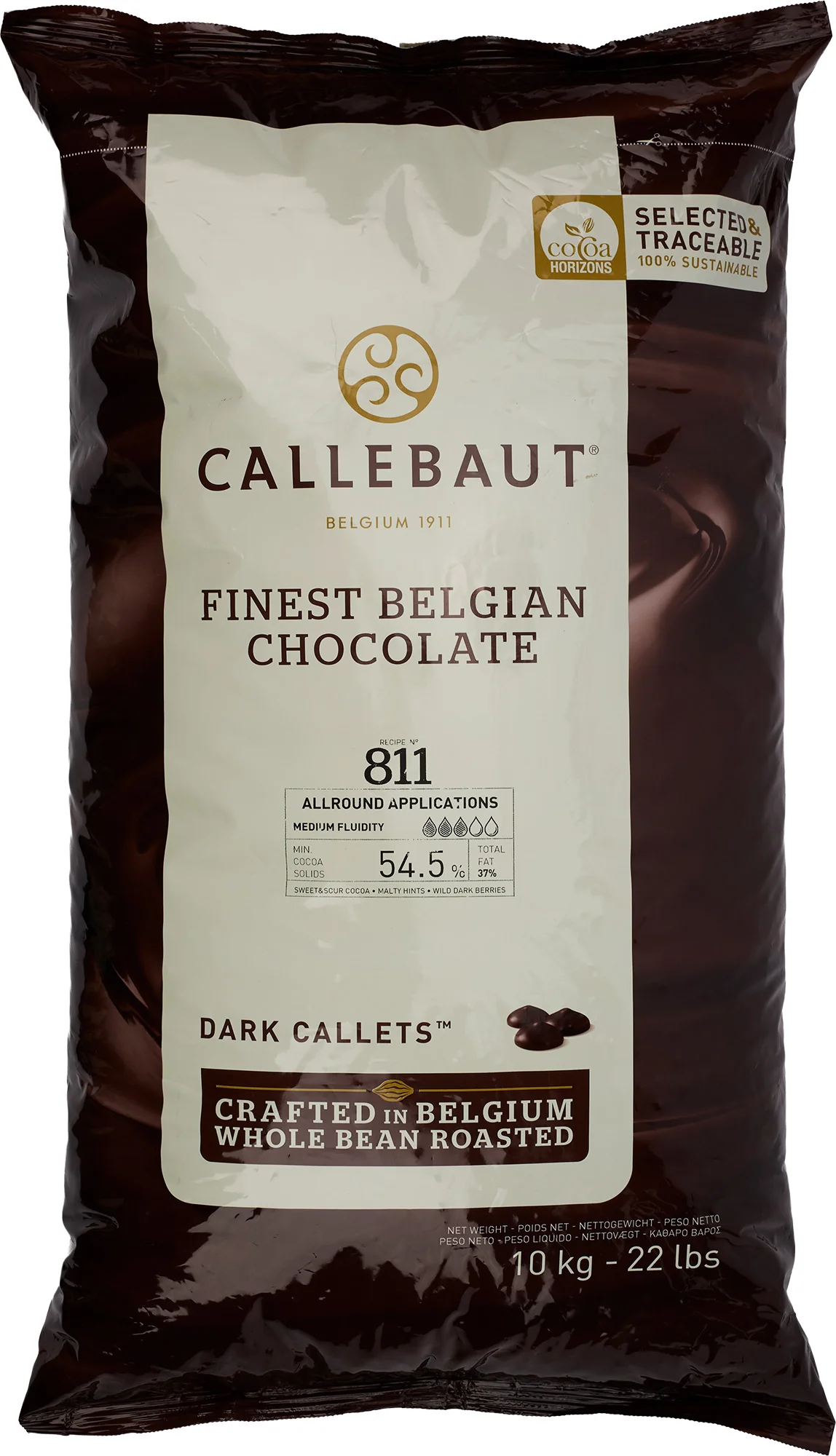 Callebaut - Callets Belgium Dark Chocolate — Case (2 x 10 KG)