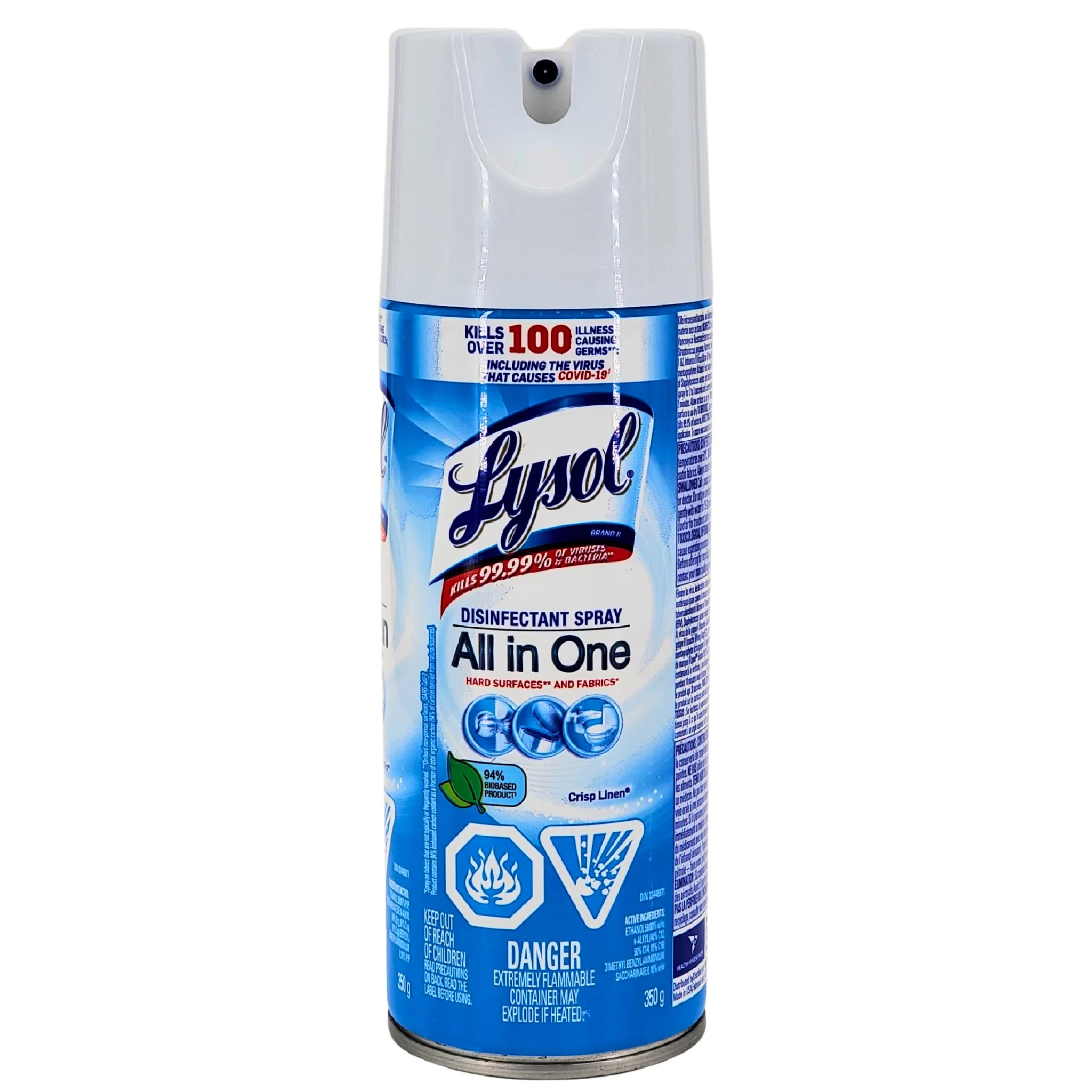 Lysol - Disinfectant Spray - Crisp Linen — Case (12 x 350 G)