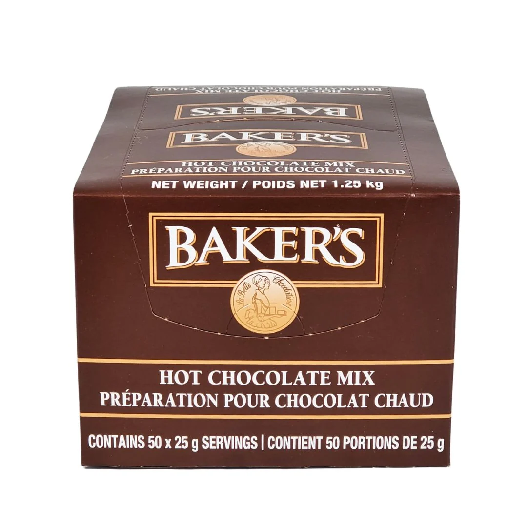 Kraft - Heinz Baker's Hot Chocolate Single Serve — Case (50 x 25 G)