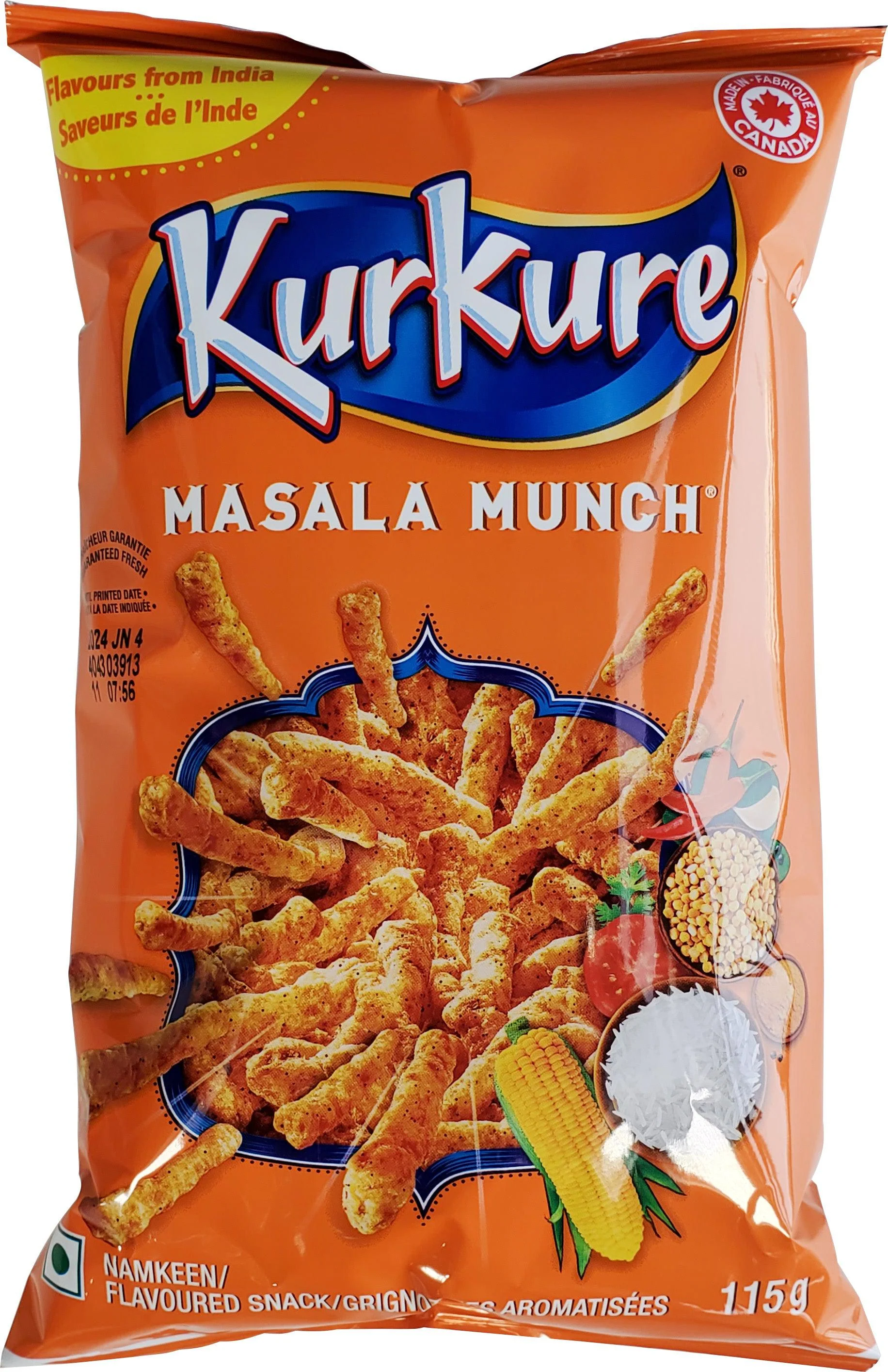 Kurkure - Snacks - Masala Munch — Case (30 x 115 G)