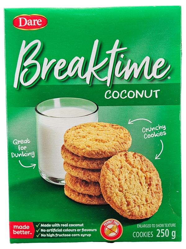 Dare - Cookies - Breaktime Coconut — Case (12 x 250 G)
